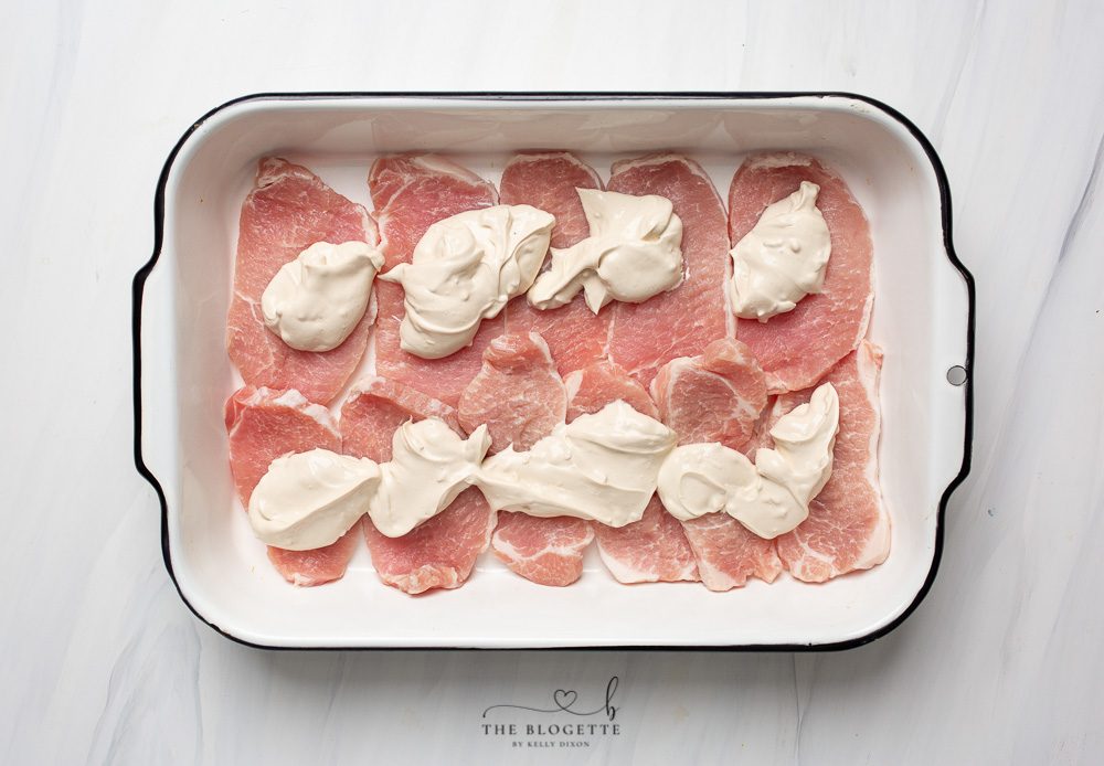 Pork Chops with Onion Dip