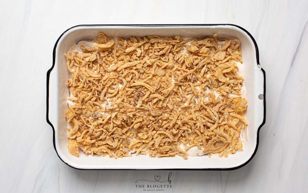 crisp onions on top