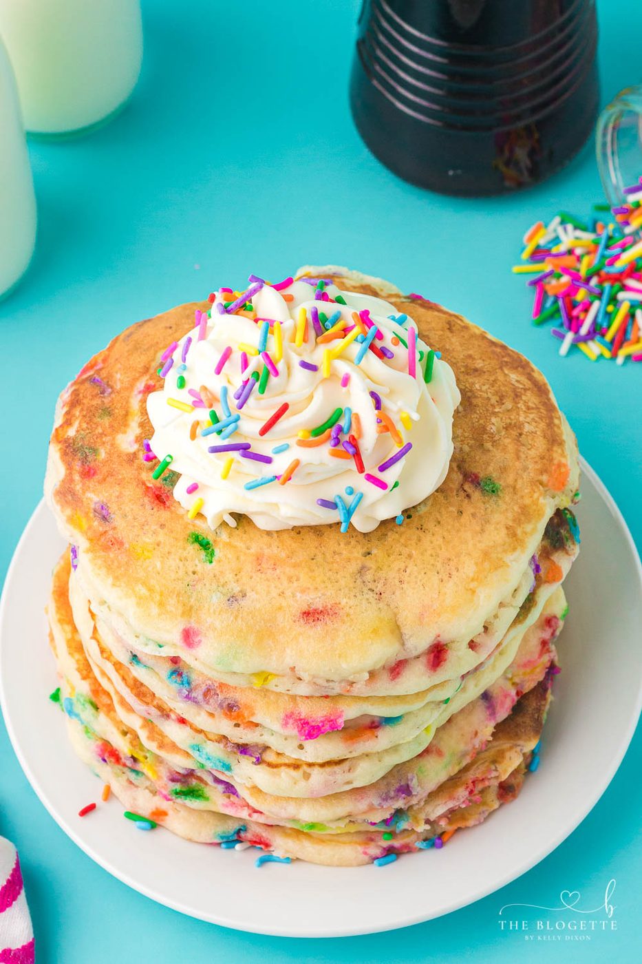 These fluffy Funfetti Pancakes are great for a special birthday or holiday breakfast!