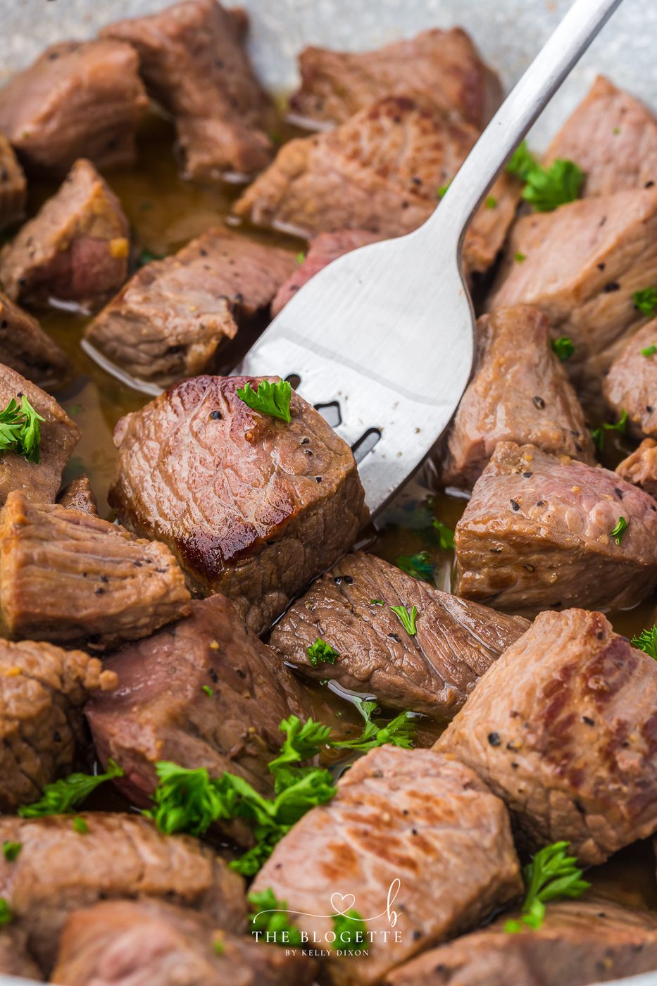A favorite Garlic Butter Steak Bites!