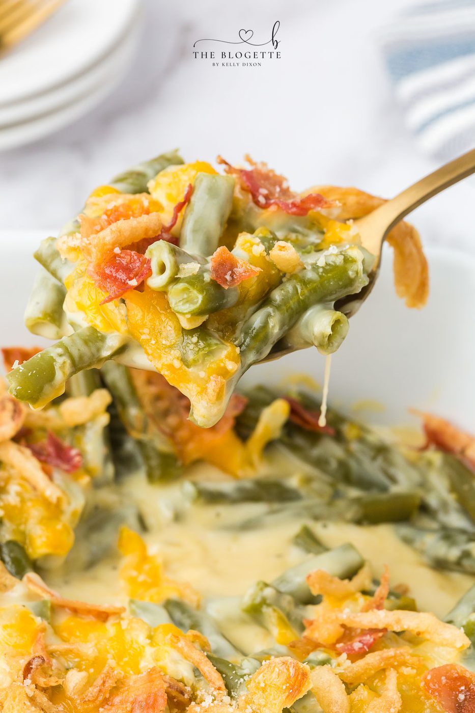 Green Bean Casserole and Bacon