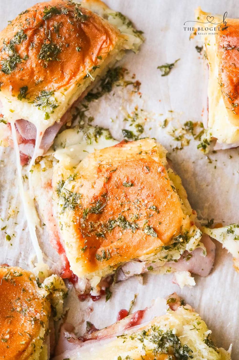 Ham and Cranberry Sliders are great to use with Thanksgiving leftovers or whip up as an appetizer for Bowl!