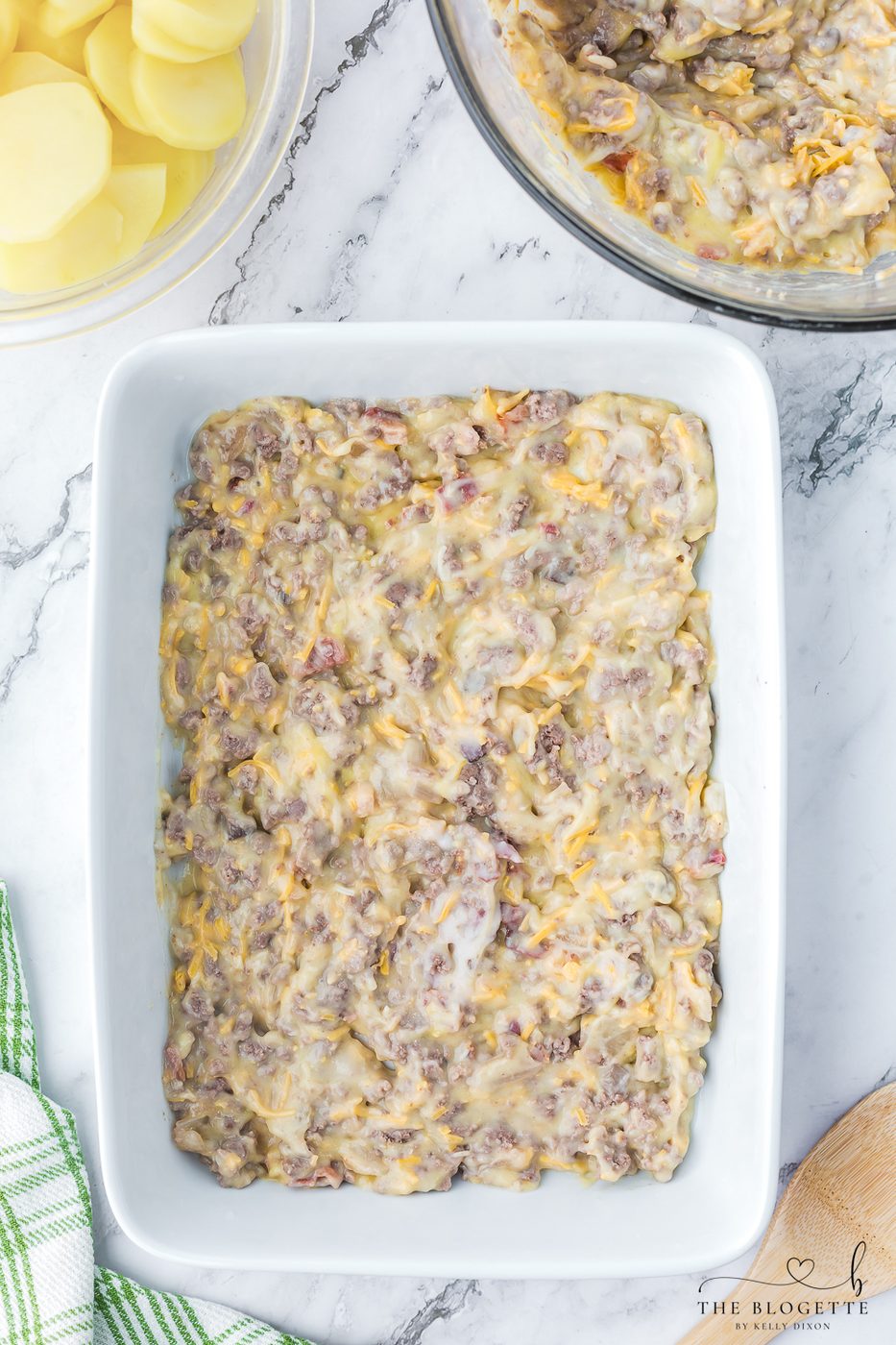 Creamy meat mixture