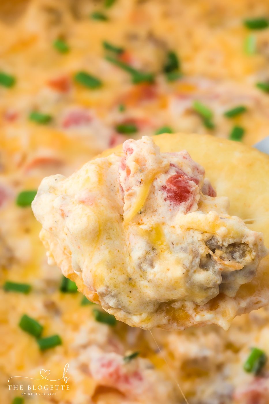 Hissy Fit Dip is the ultimate cheese and sausage dip loaded with cream cheese, Rotel, and melty shredded cheese. This straightforward appetizer recipe is well-balanced for game day, parties, and holidays.