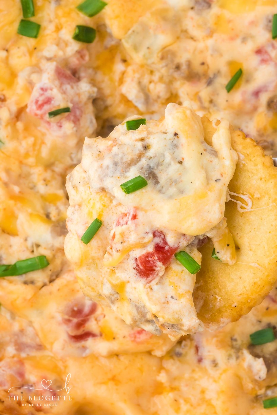Hissy Fit Dip is the ultimate cheese and sausage dip loaded with cream cheese, Rotel, and melty shredded cheese. This straightforward appetizer recipe is well-balanced for game day, parties, and holidays.