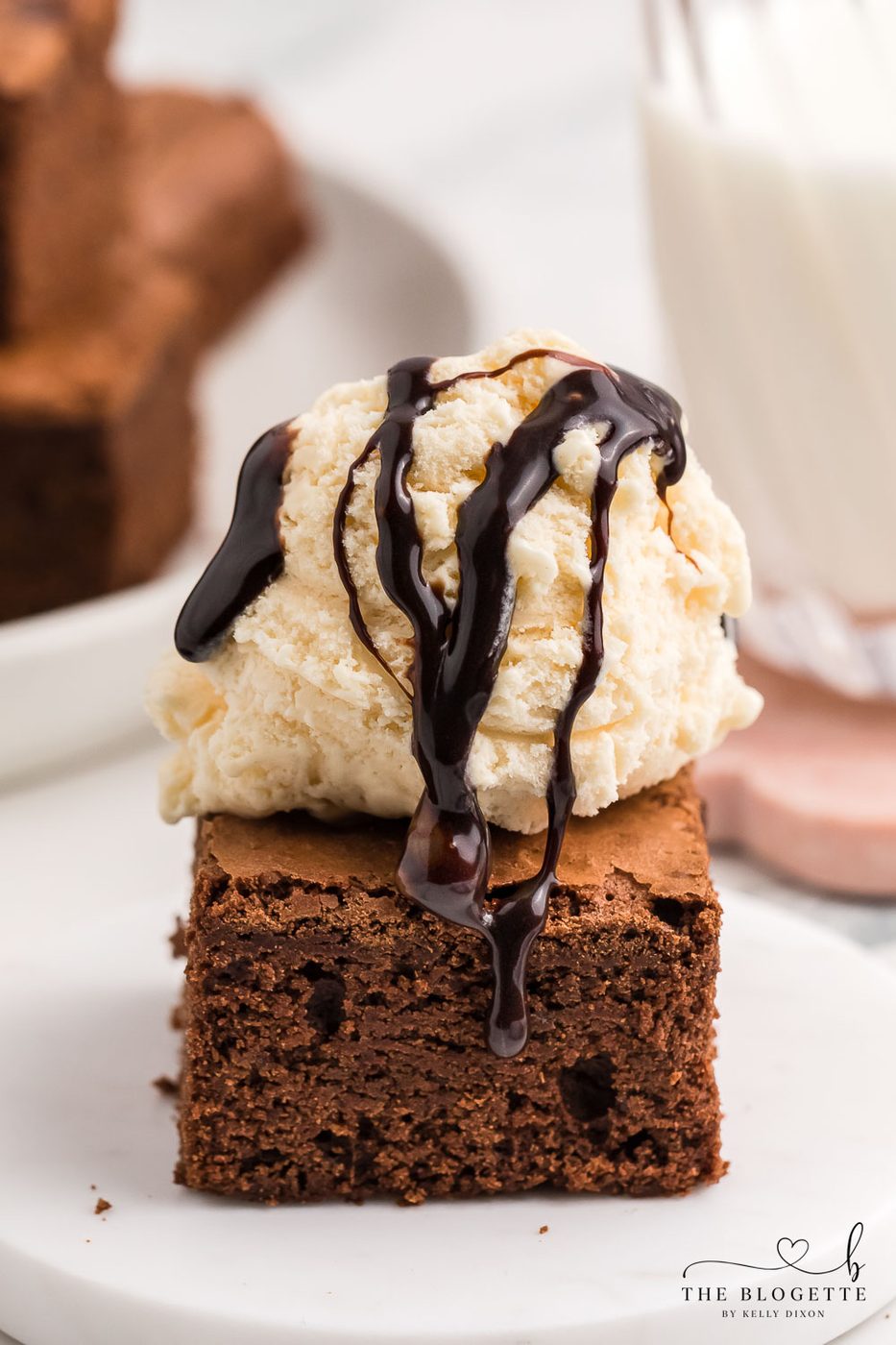 The secret to these memorable From-scratch Brownies is beating the egg and sugar before incorporating them with the remaining ingredients.