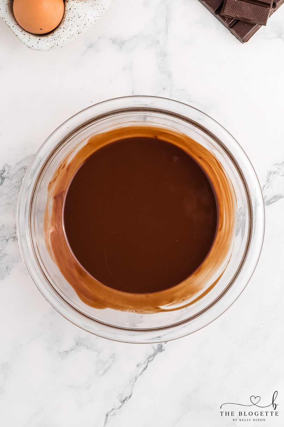 Melted chocolate