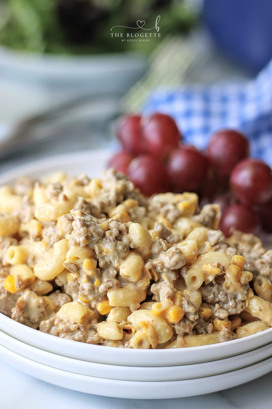 This From-scratch Hamburger Helper is packed with the flavor we all know and love! Pasta and ground beef covered in a creamy, cheesy sauce.