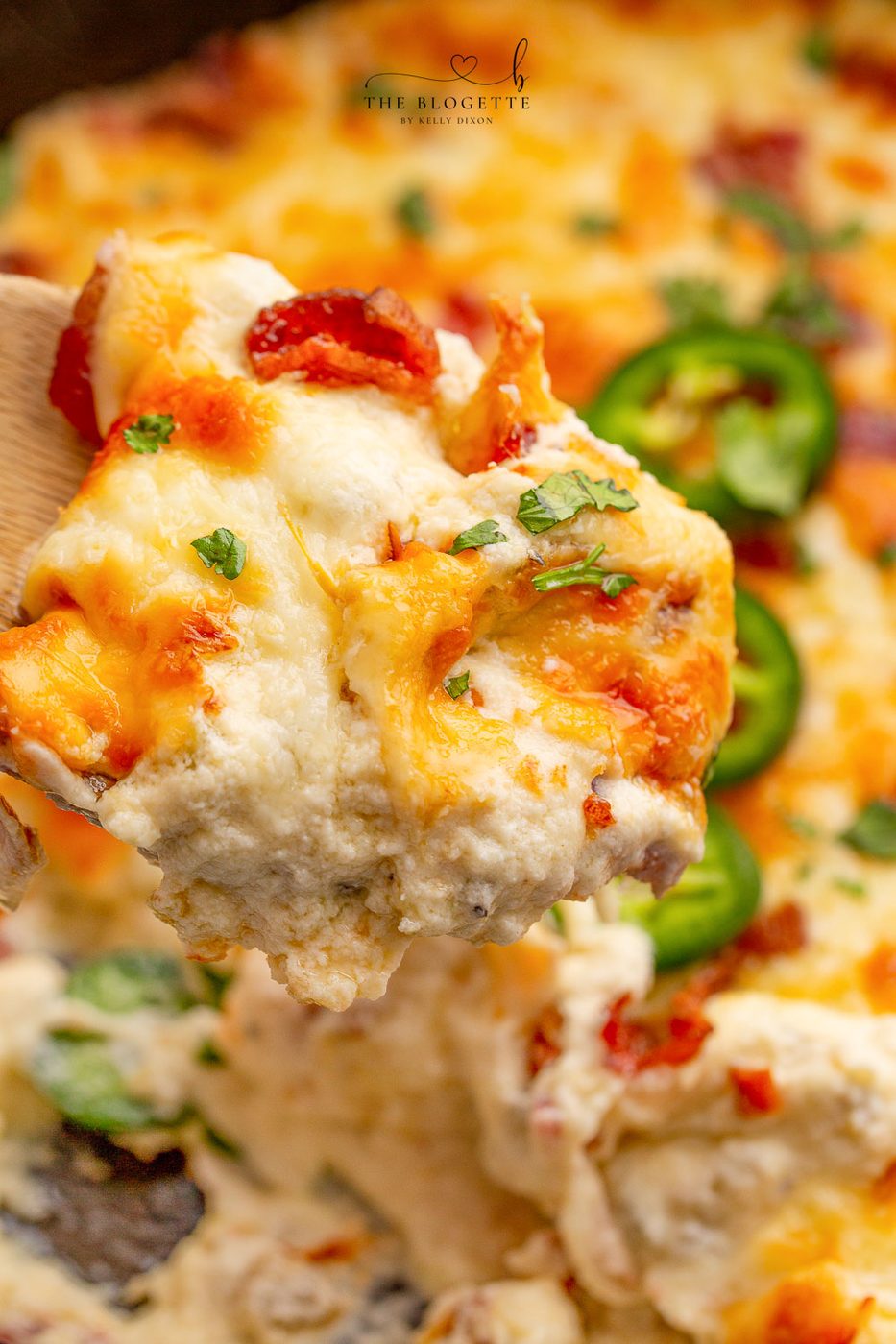Jalapeño Popper Dip is our favorite hot cheese dip ever! This tasty Appetizer is well-balanced for parties, game days, or tailgating.