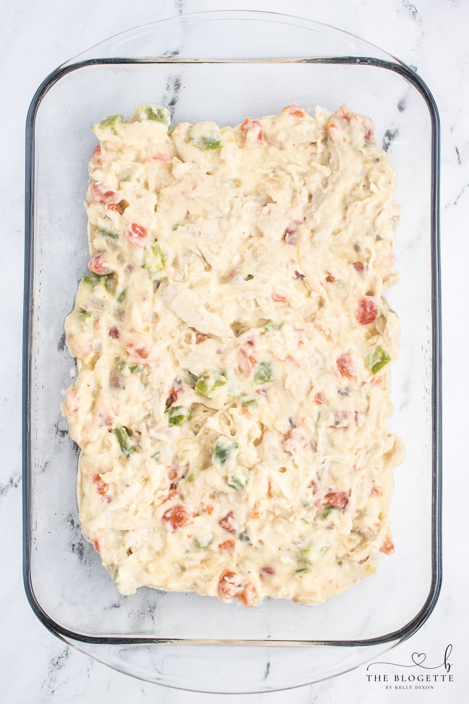 Mixture in baking dish