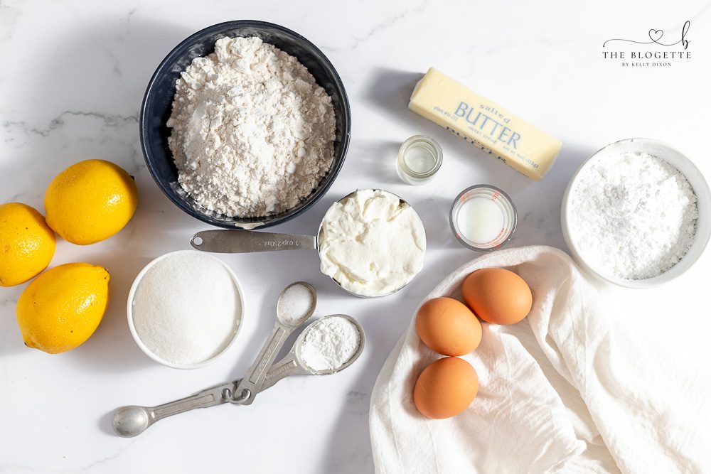 Lemon loaf ingredients