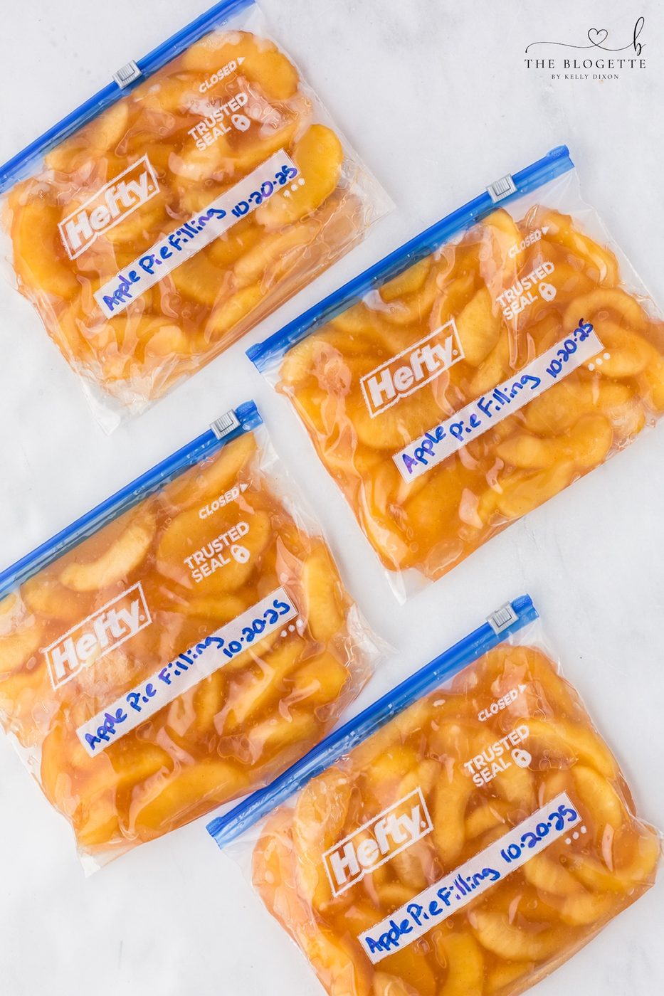 How to Store Prepare-ahead Apple Pie Filling