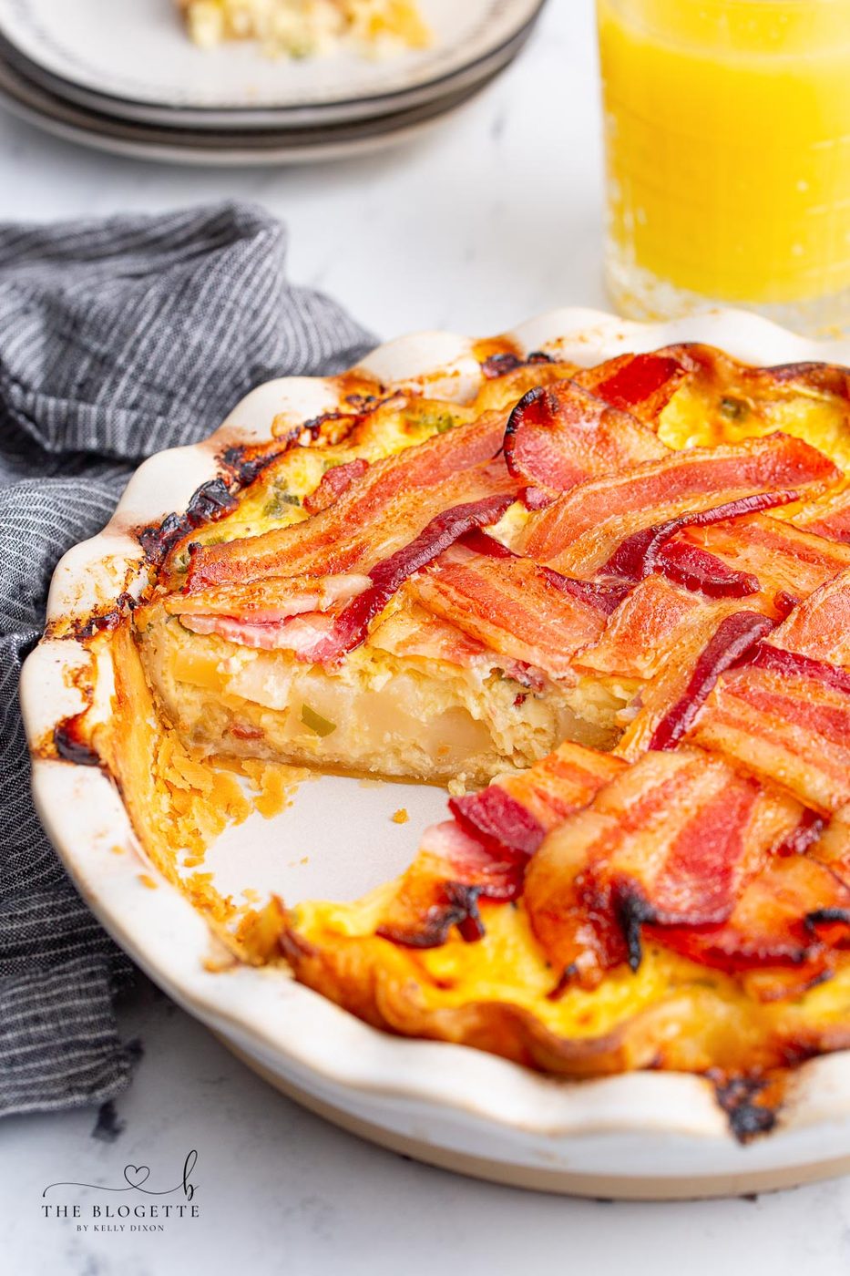 From-scratch Maple Bacon Breakfast Pie
