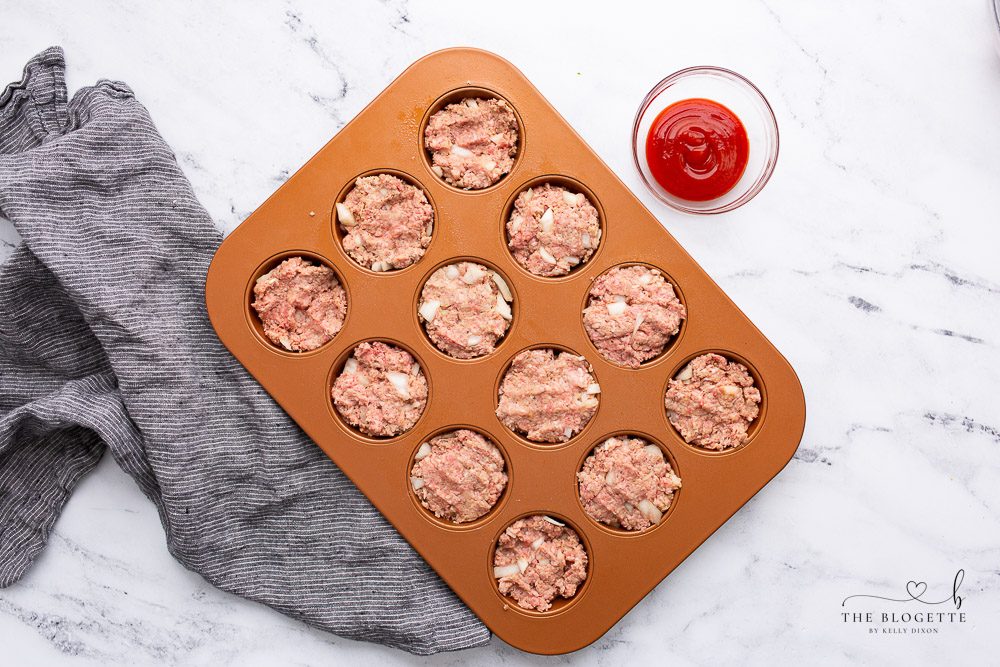 Meatloaf Muffins ina muffin tin