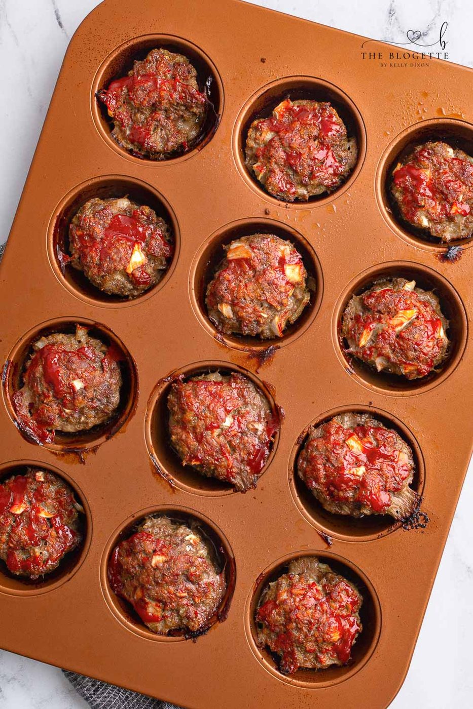 Mini Meatloaf Muffins made in a muffin tin are straightforward to mix and speedy to bake, plus the leftovers are satisfying!