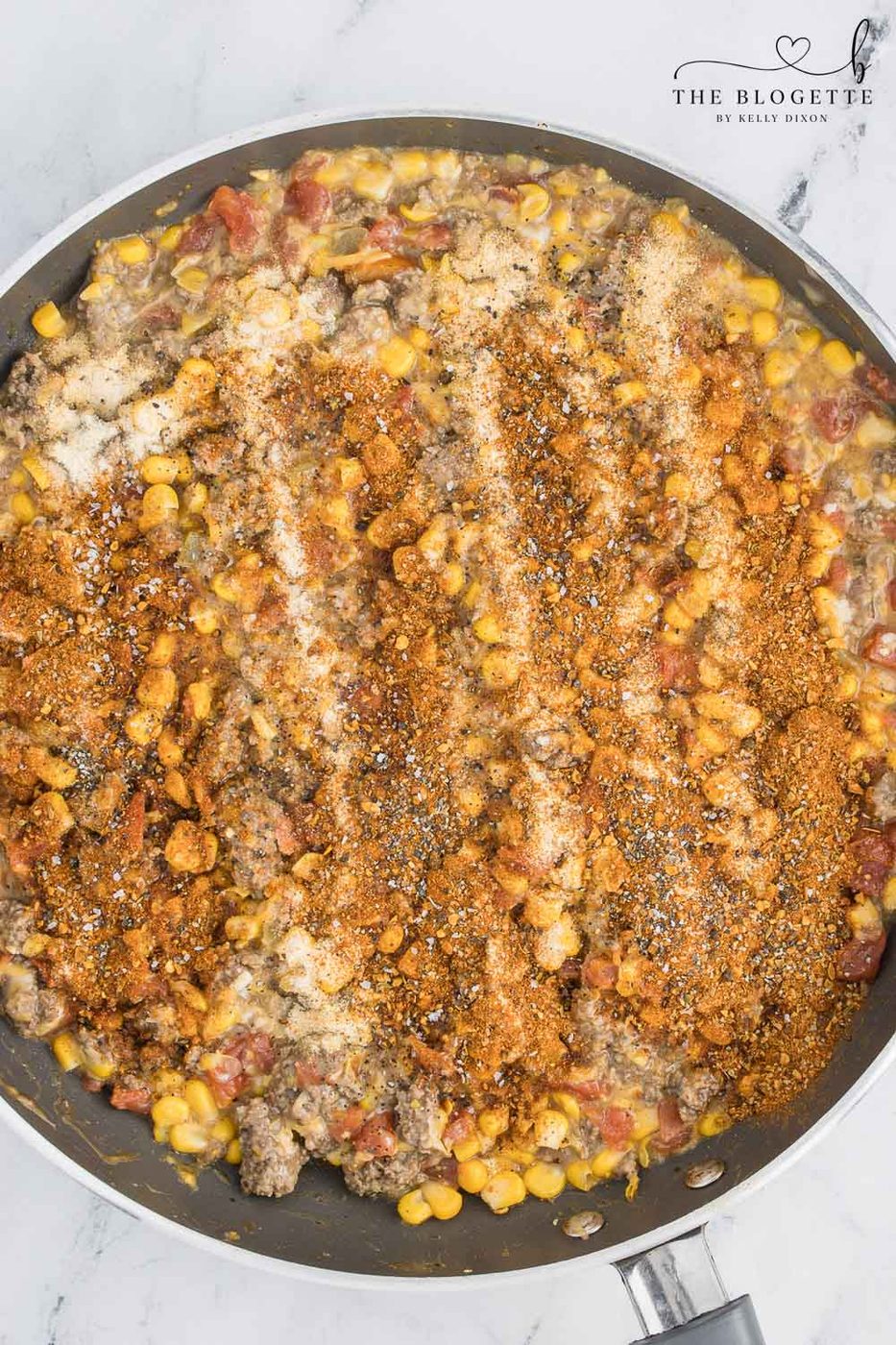 Add seasonings on top