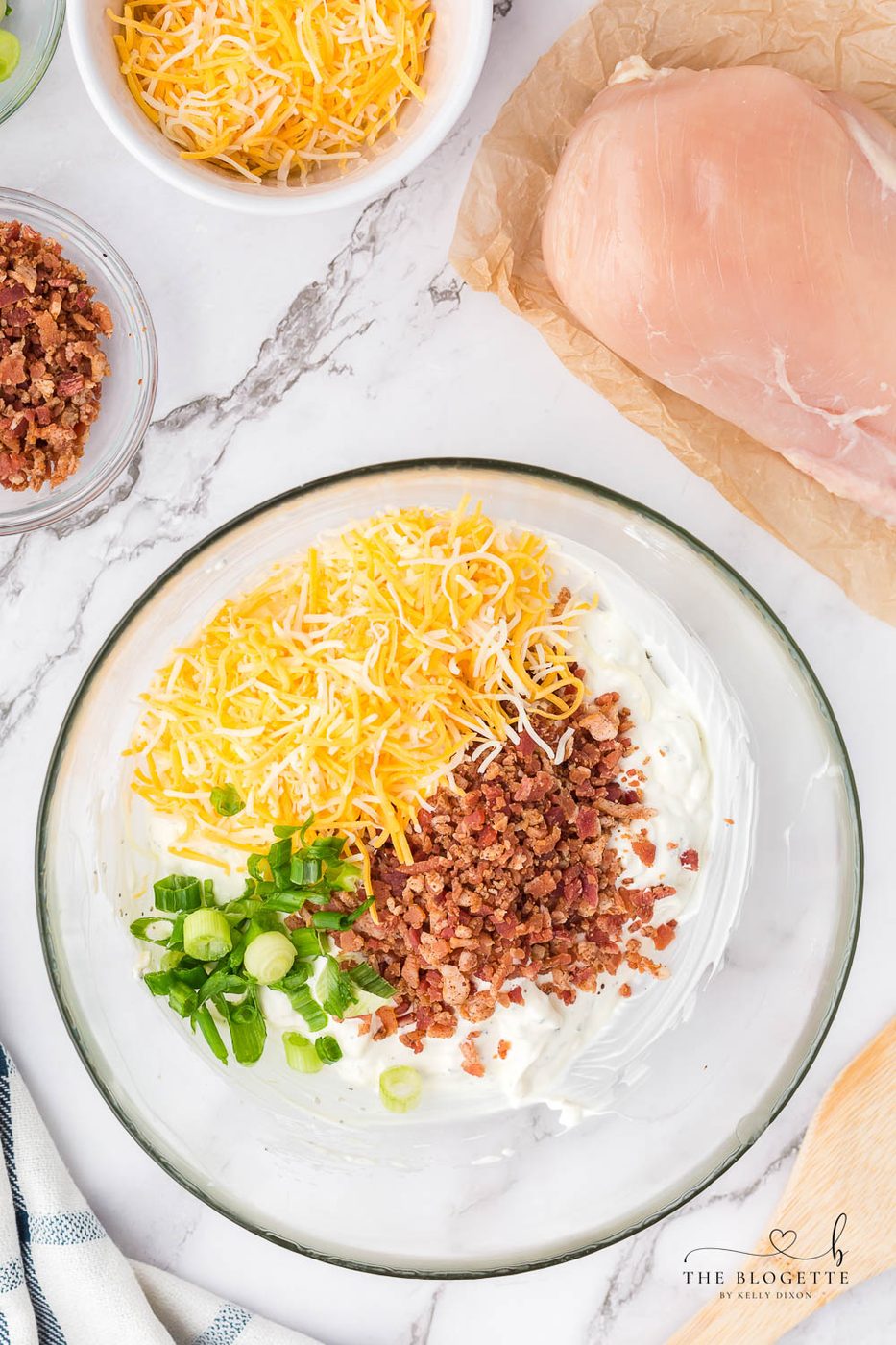 Bacon cream sauce for chicken