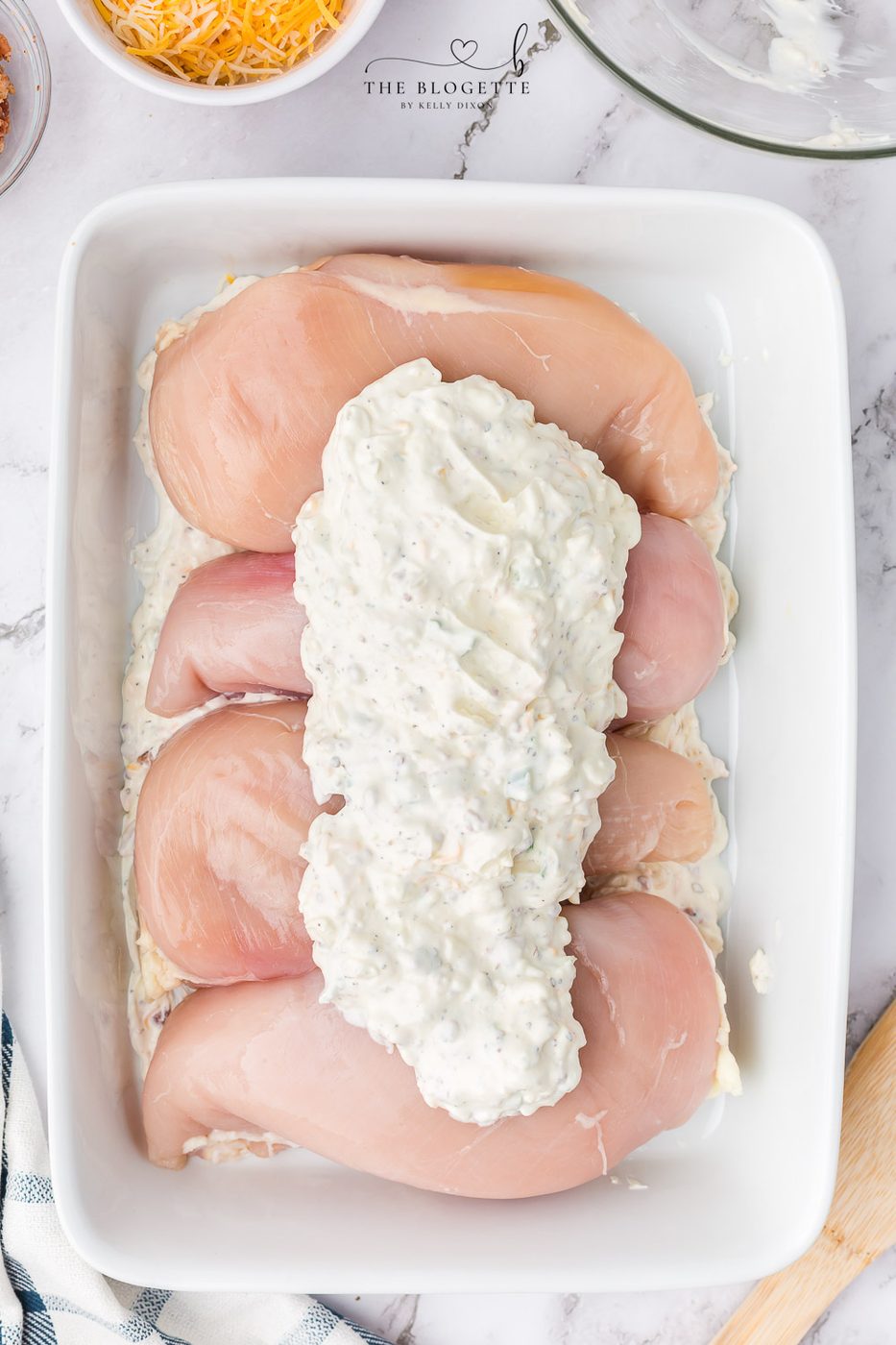 Chicken in a creamy cheese sauce