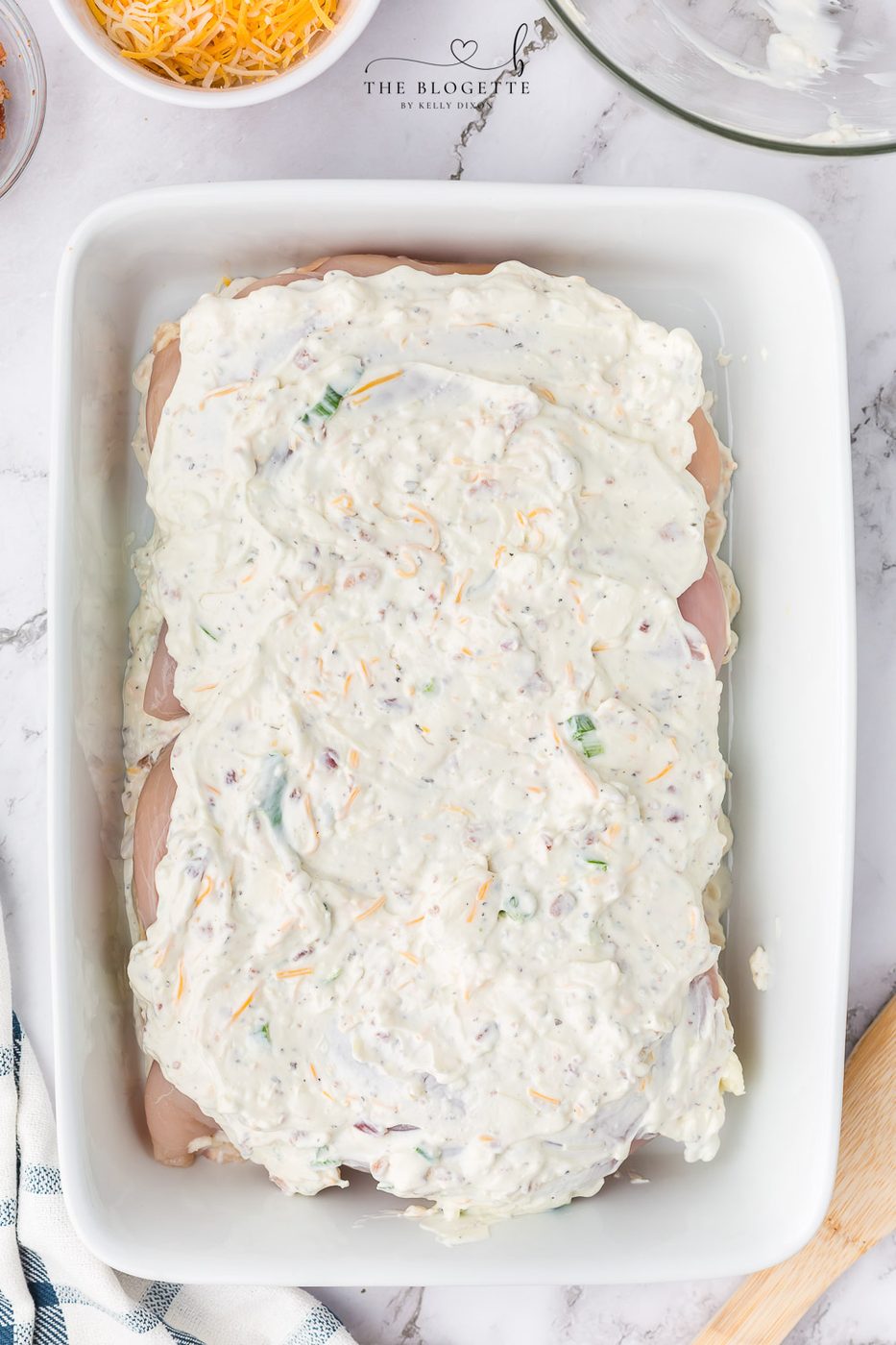 Chicken in a creamy cheese sauce