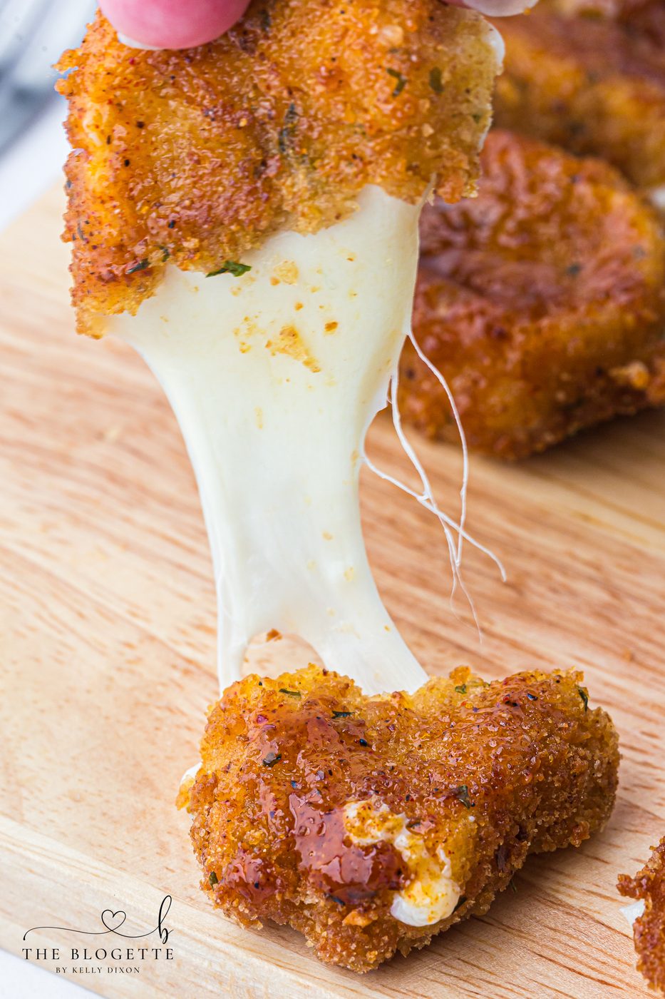 From-scratch Nashville Hot Mozzarella Sticks