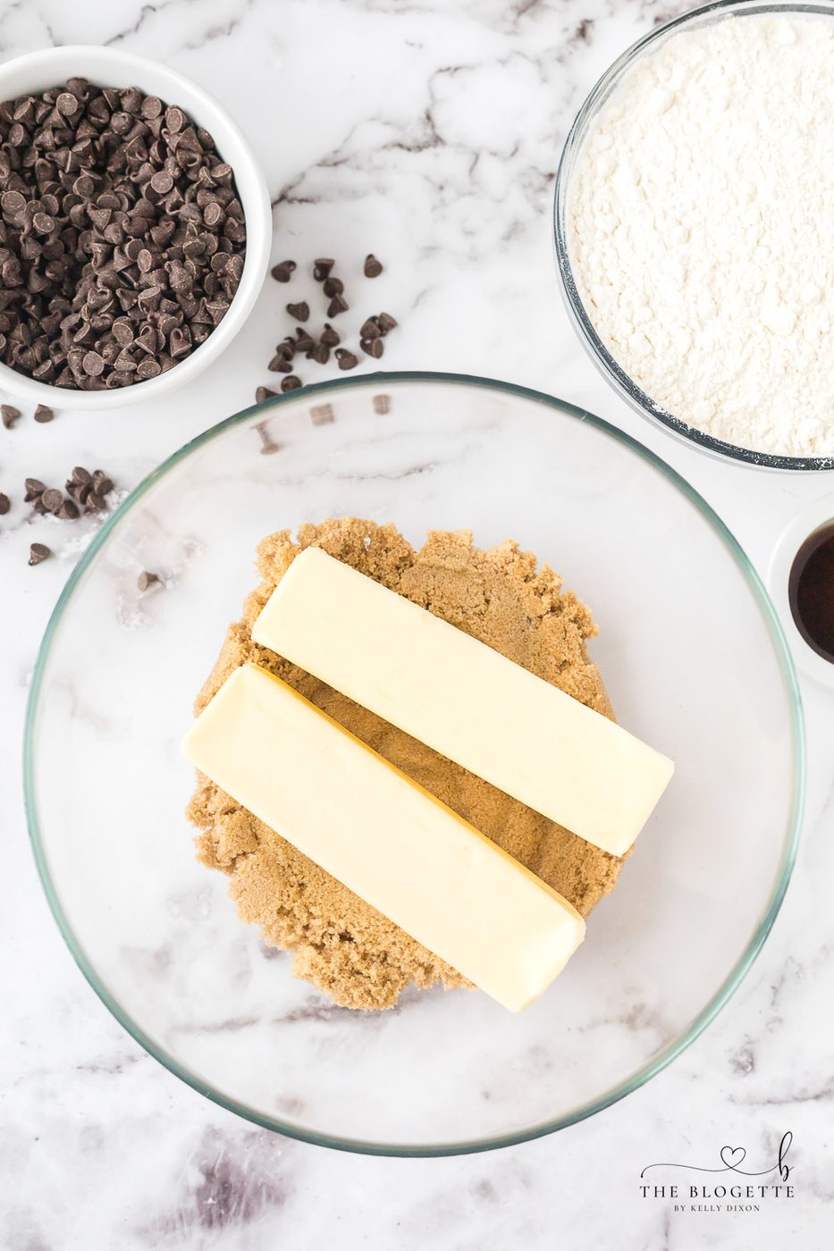 Butter in edible cookie dough