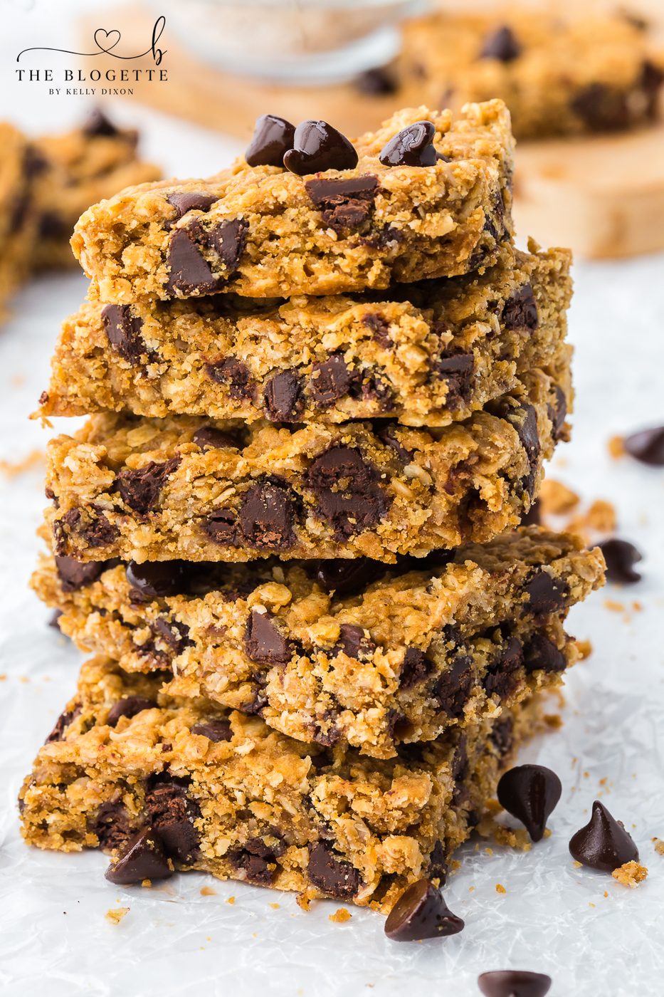 Oatmeal Peanut Butter Chocolate Chip Bars double as either a breakfast or snack! The sky is the limit when it comes to mix-ins for these bars.