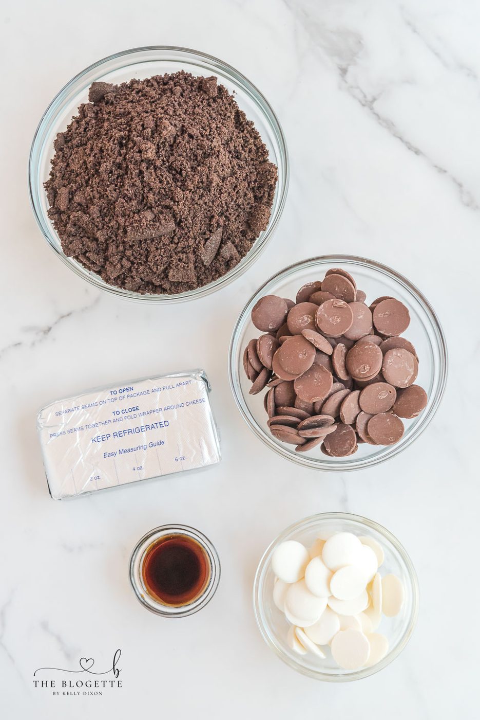 Ingredients for Oreo Truffles