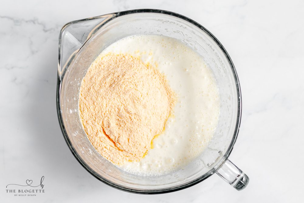 Creamy pudding mixture