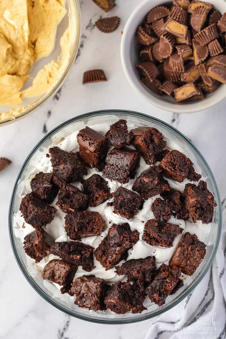 Peanut Butter Brownie Trifle