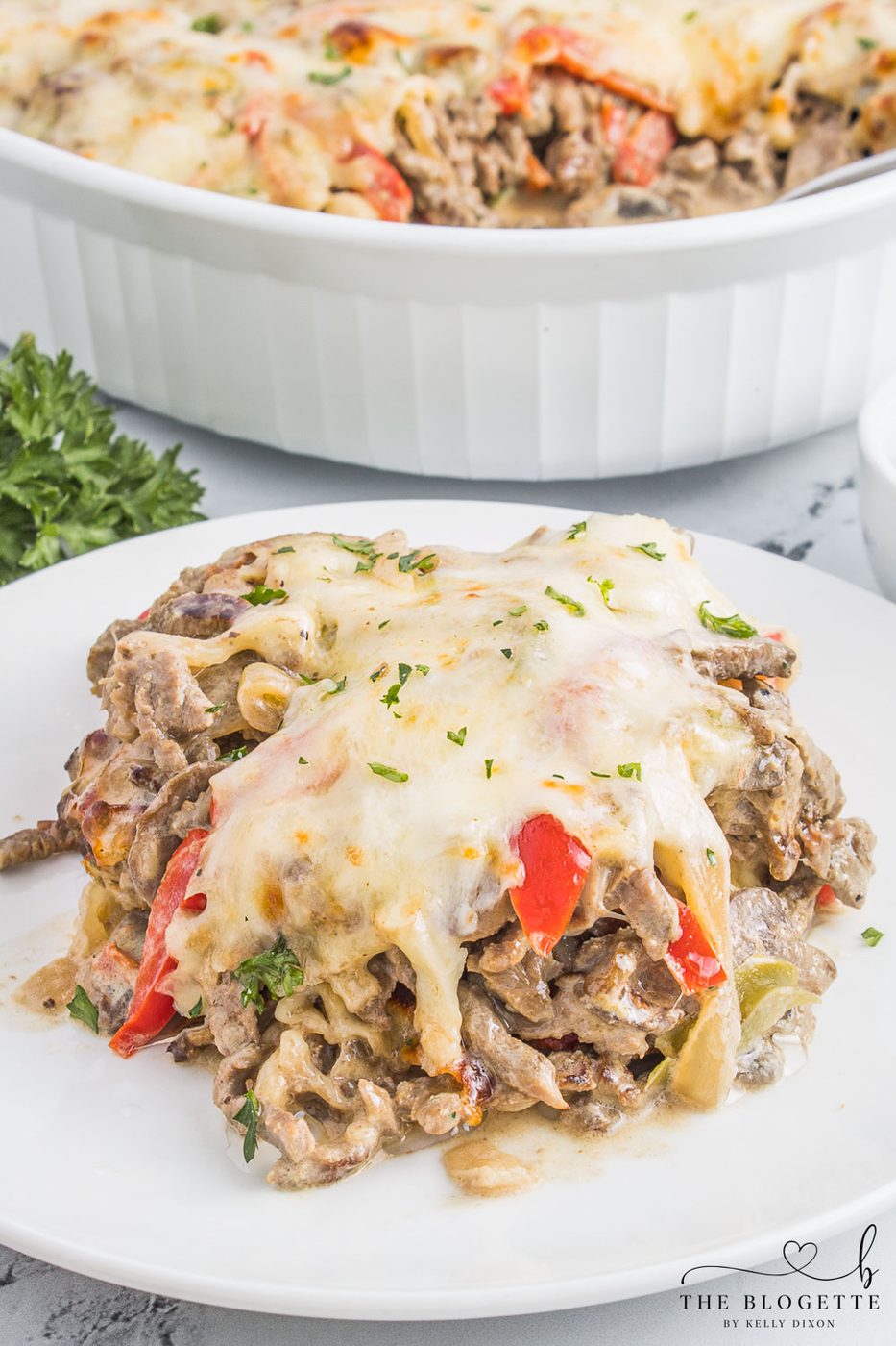 Straightforward Philly Cheesesteak Casserole is an straightforward dinner idea and the ultimate comfort food for any occasion. It can be made in no time!