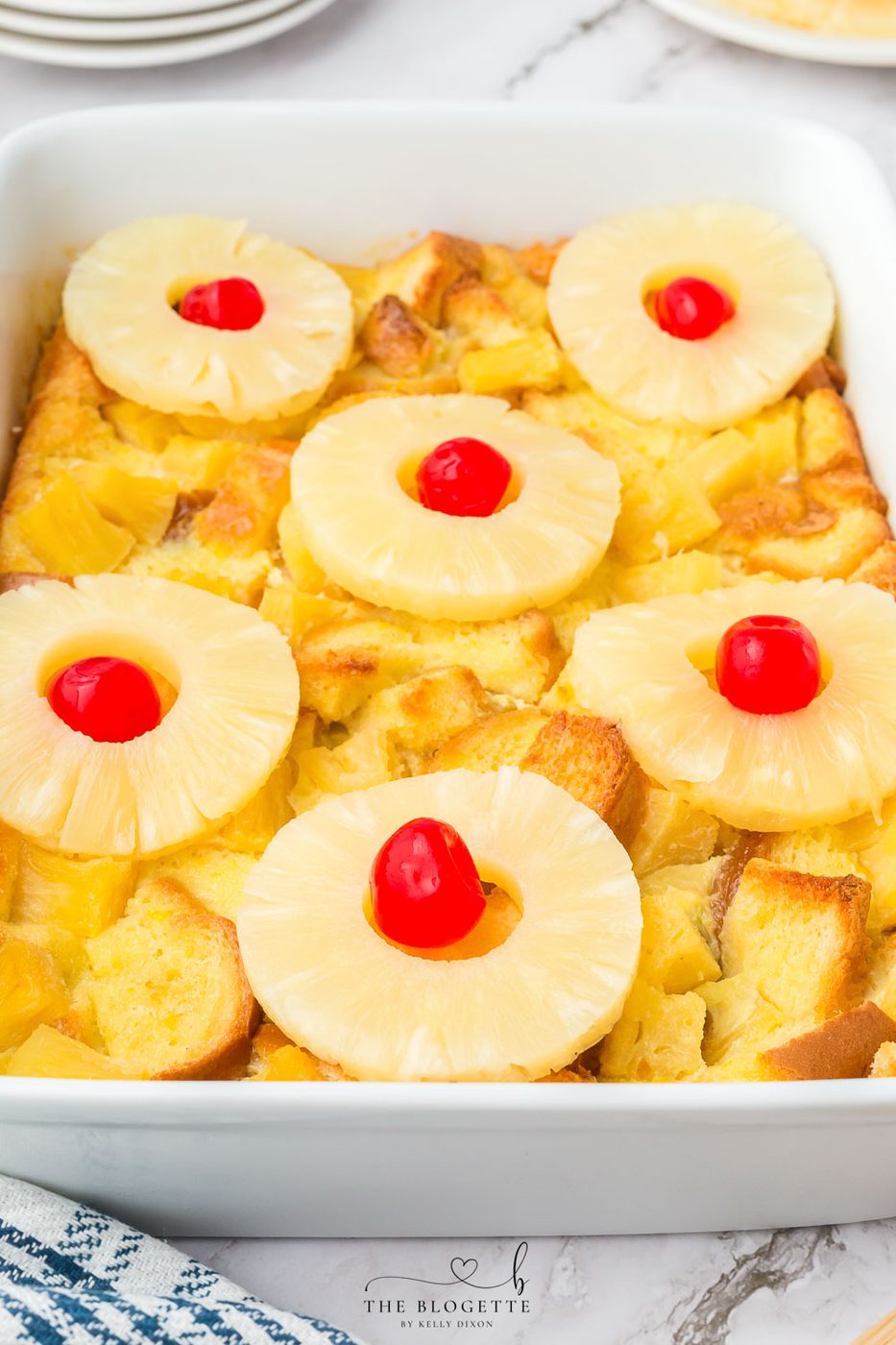 Pineapple Casserole is a classic comforting dish that is great for holidays or as a comforting meal, side dish, or even dessert!
