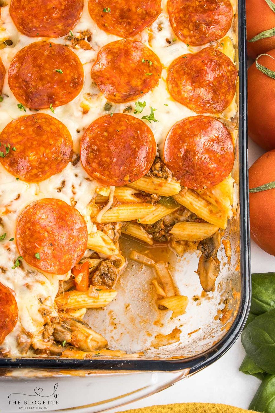 Pizza Casserole at home