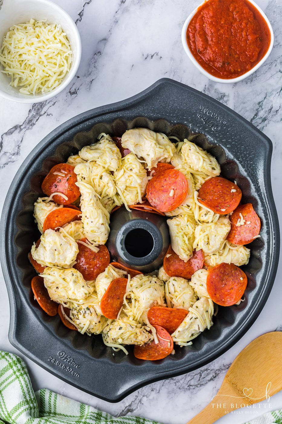 Place the bread mixture in a bundt pan