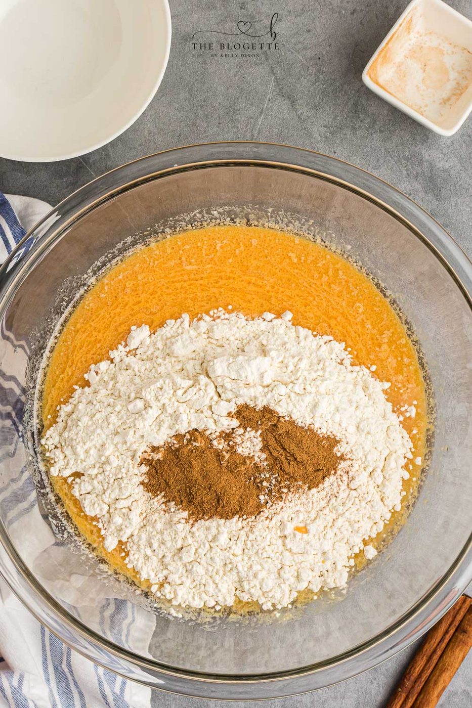 Ingredients in mixing bowl
