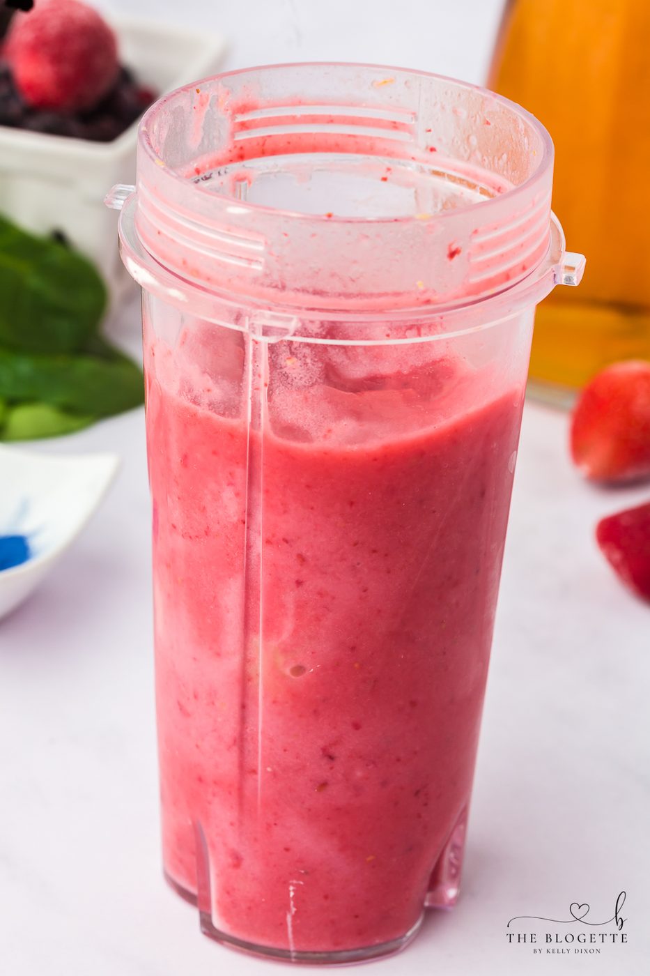 Red layer of a Rainbow Smoothie
