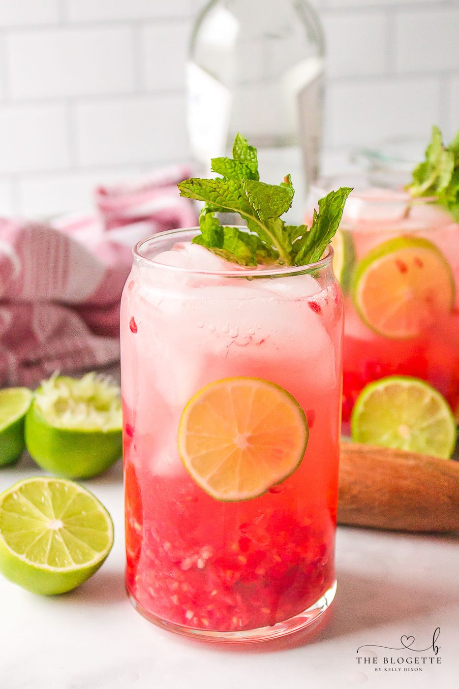 Home-style Raspberry Mojito