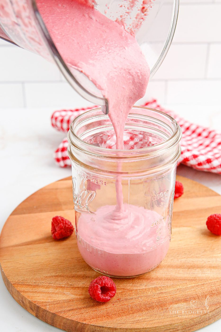 Blended Raspberry Smoothie