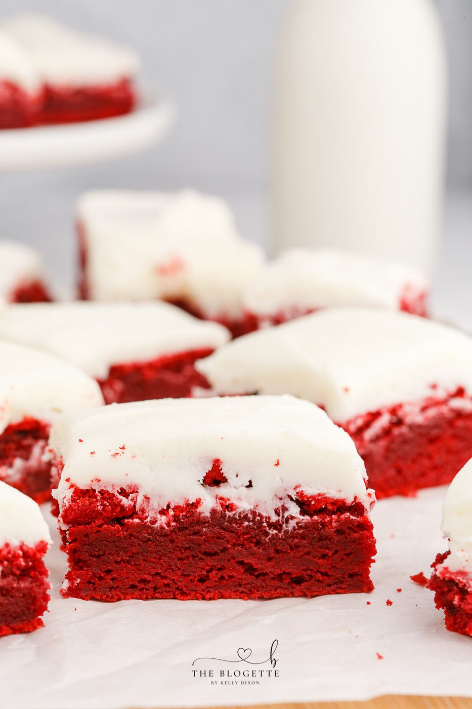 Red Velvet Cookie Bars