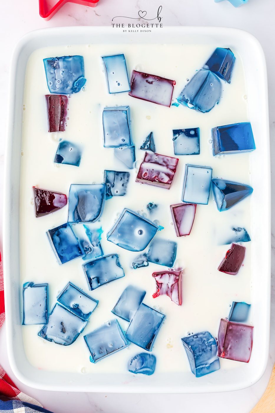 How to make broken glass Jello