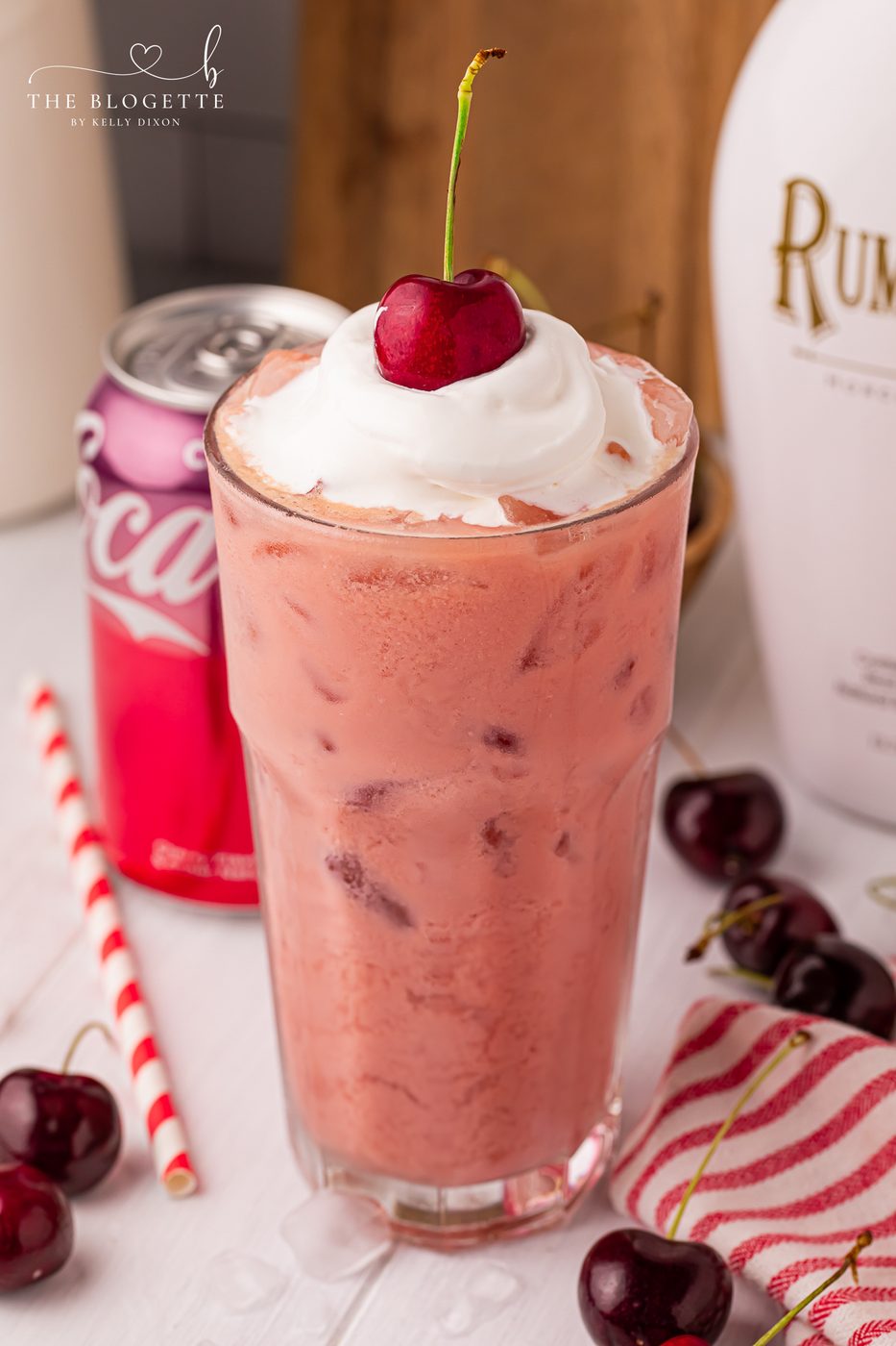 From-scratch RumChata Dirty Cherry Coke