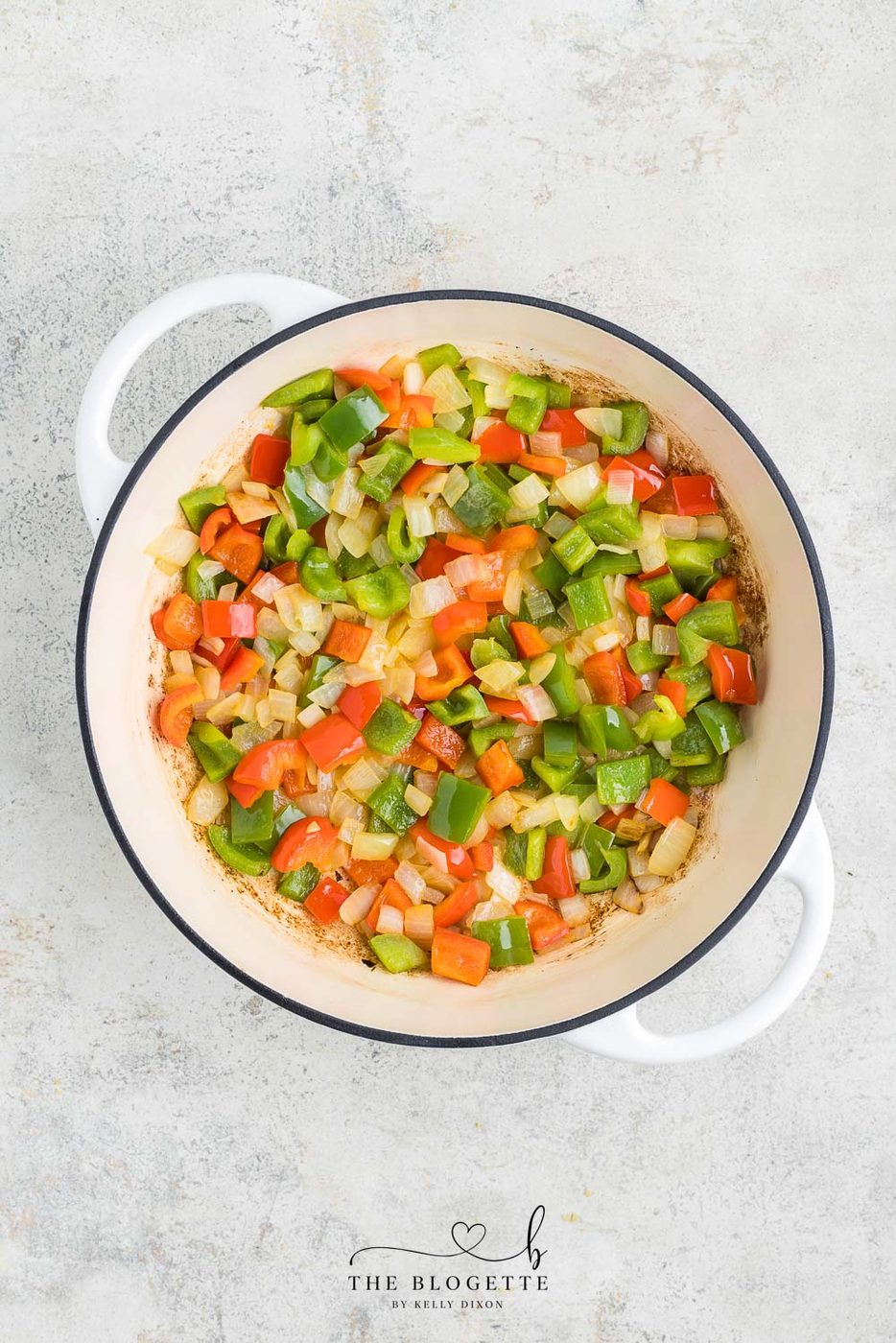 Sautéed onions and peppers