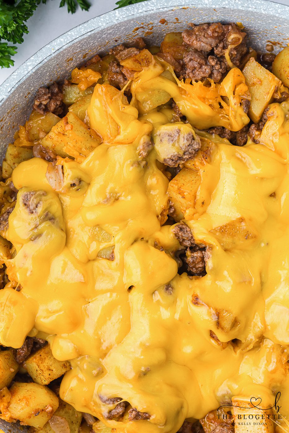 A Sloppy Joe Skillet has a satisfying combination of ground meat, spices, and tomato sauce, all cooked together for an straightforward and hearty meal.