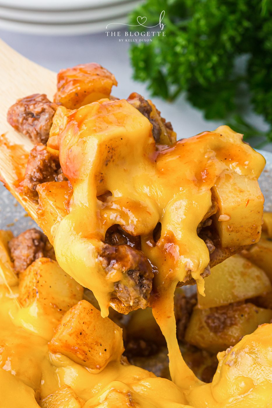 A Sloppy Joe Skillet has a satisfying combination of ground meat, spices, and tomato sauce, all cooked together for an straightforward and hearty meal.