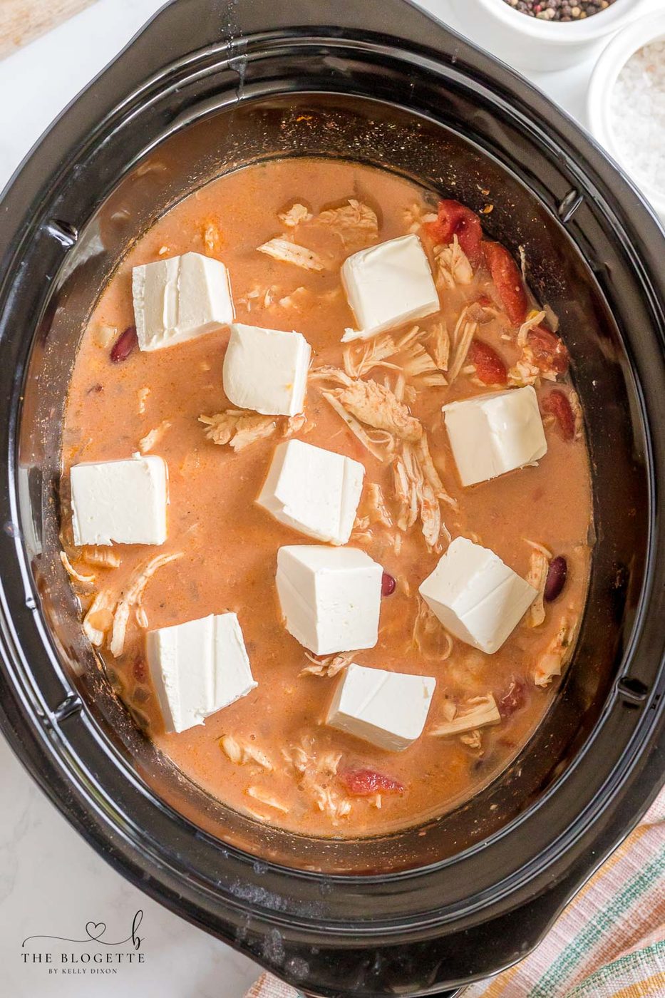 Crack Cream Cheese Chicken Chili