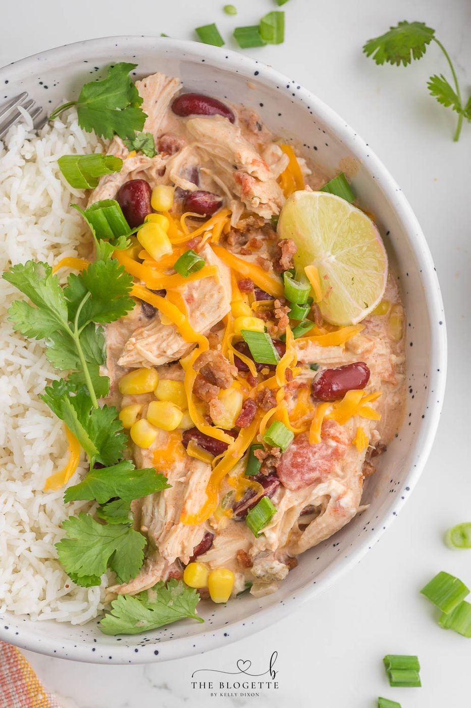 Slow Cooker White Chicken Chili is a mouthwatering dish that is a well-balanced blend of creamy flavors. A favorite slow-cooker chicken chili recipe!