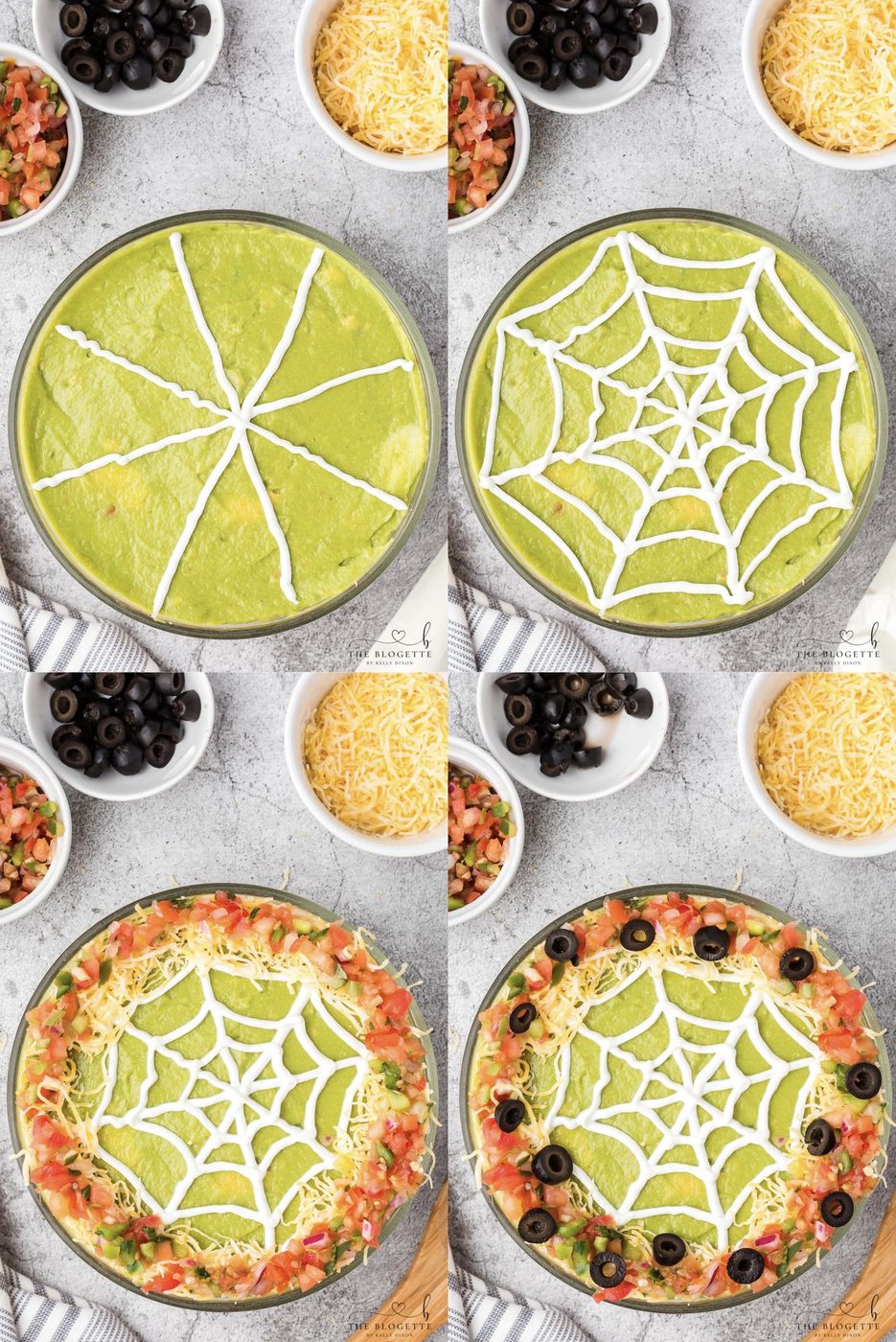 sour cream spider web