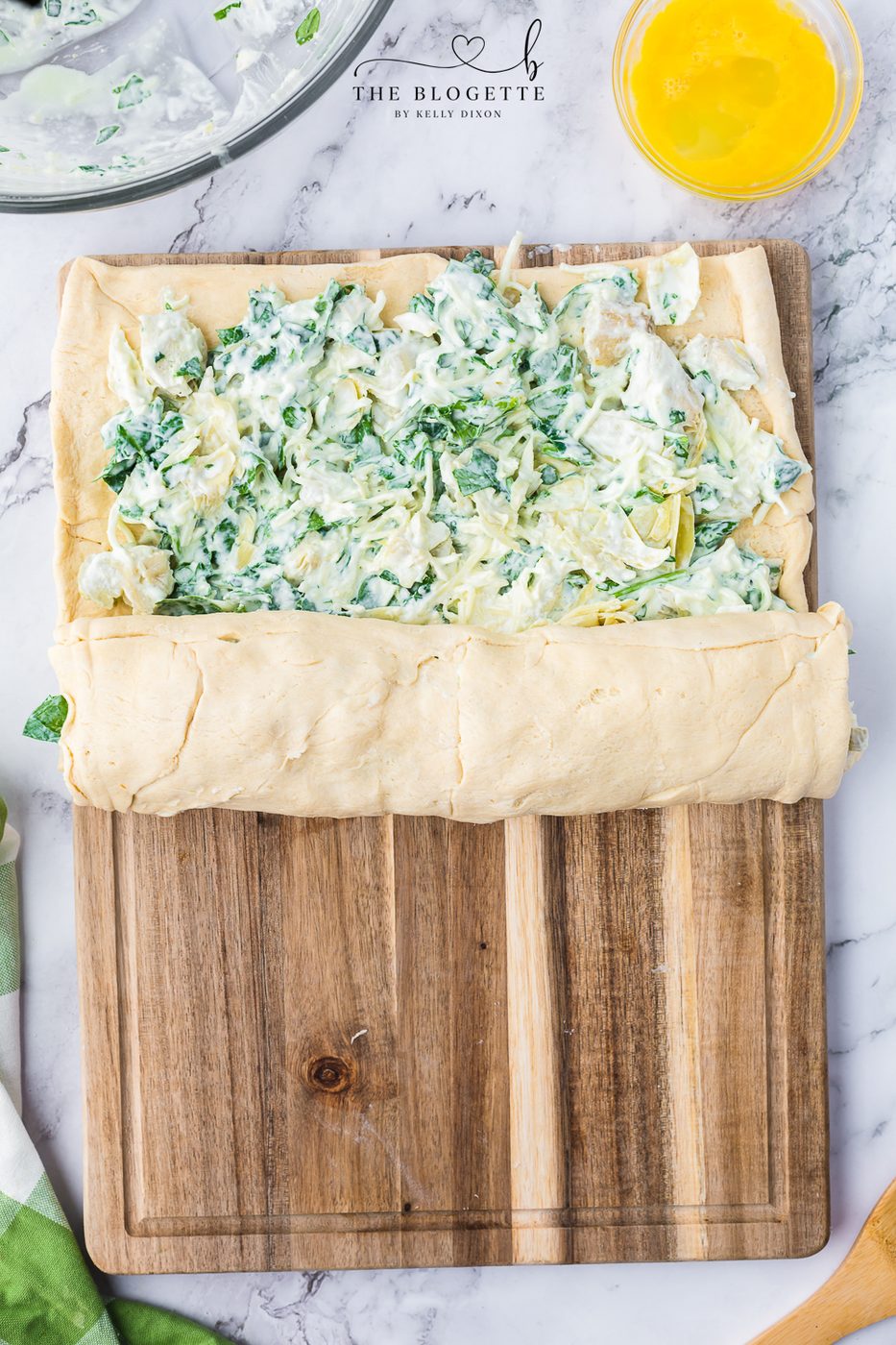 Roll the crescent dough