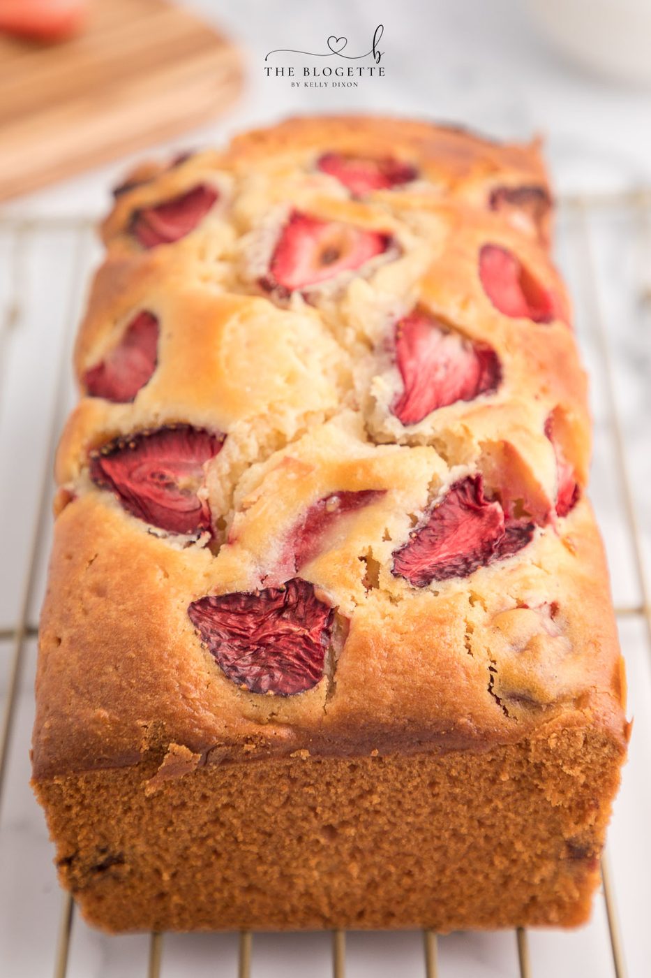 Sweet and soft Strawberry Bread is a spring and summer staple treat! Made with fresh strawberries, this speedy bread recipe is the well-balanced way to enjoy strawberries while they're in season.