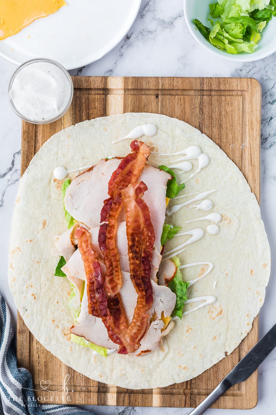 Turkey and bacon wrap