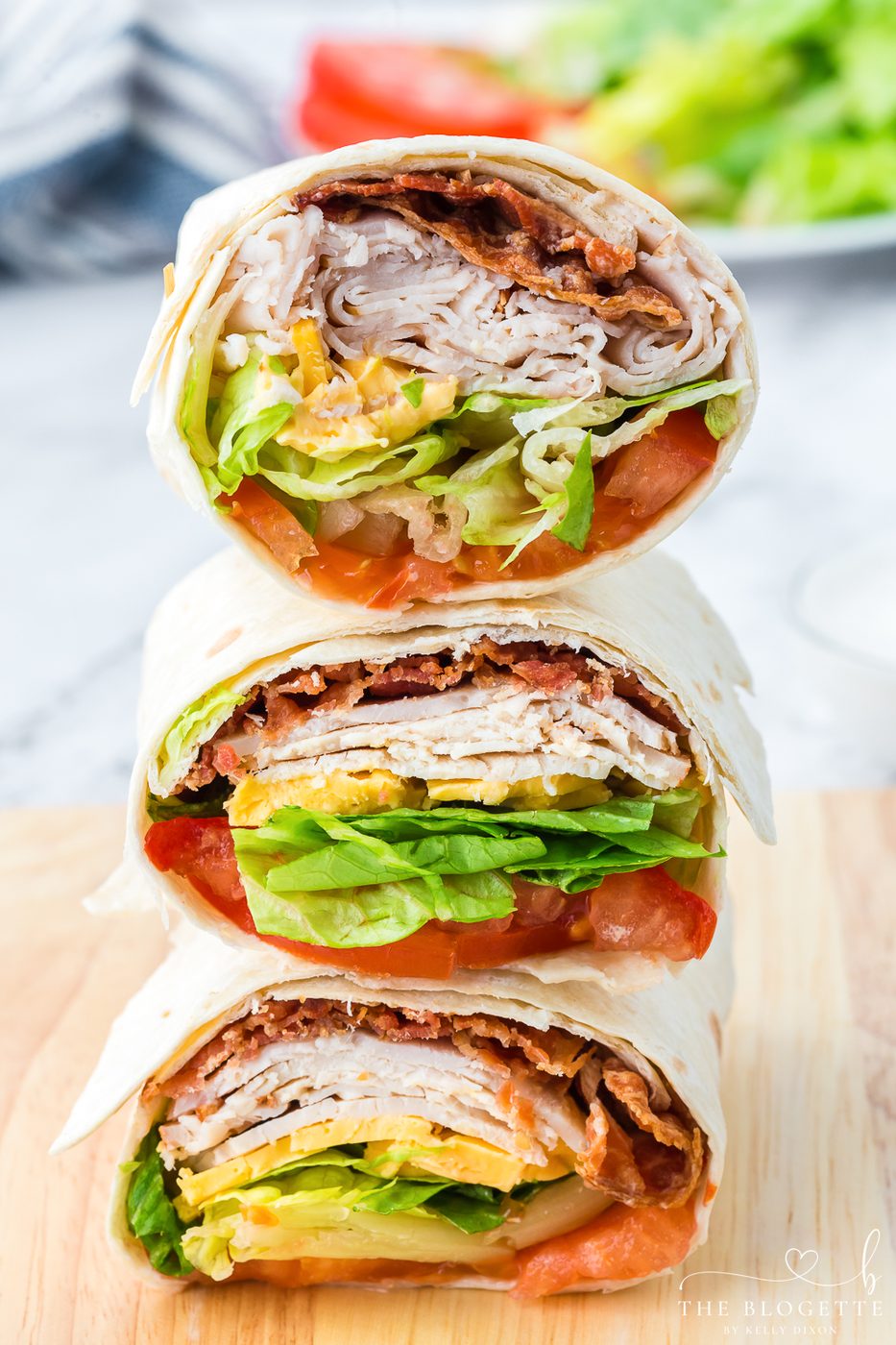 Home-style Turkey Ranch Club Wrap